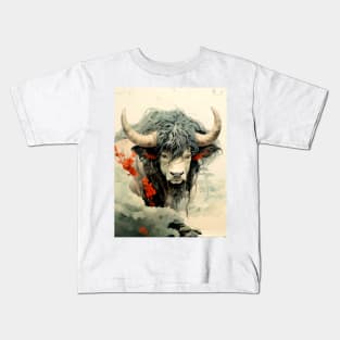 Chinese Mythology: The White Bull of Kunlun Kids T-Shirt